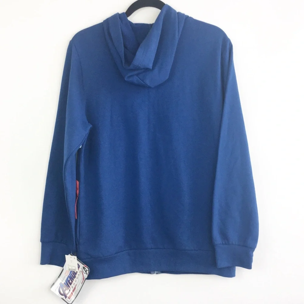 Marvel Captain America Front Zip Up Sweatshirt XL